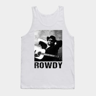 Hank jr singer rowdy art Tank Top